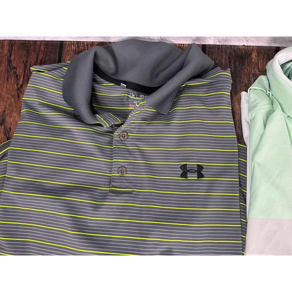 Under Armour Men's 2XL Loose Fit Polo Shirt Lot of 6 Performance Golf HeatGear - Picture 7 of 14